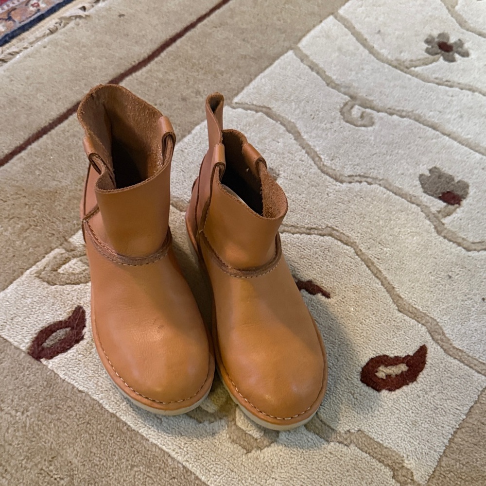 Tan Leather Ankle Boots